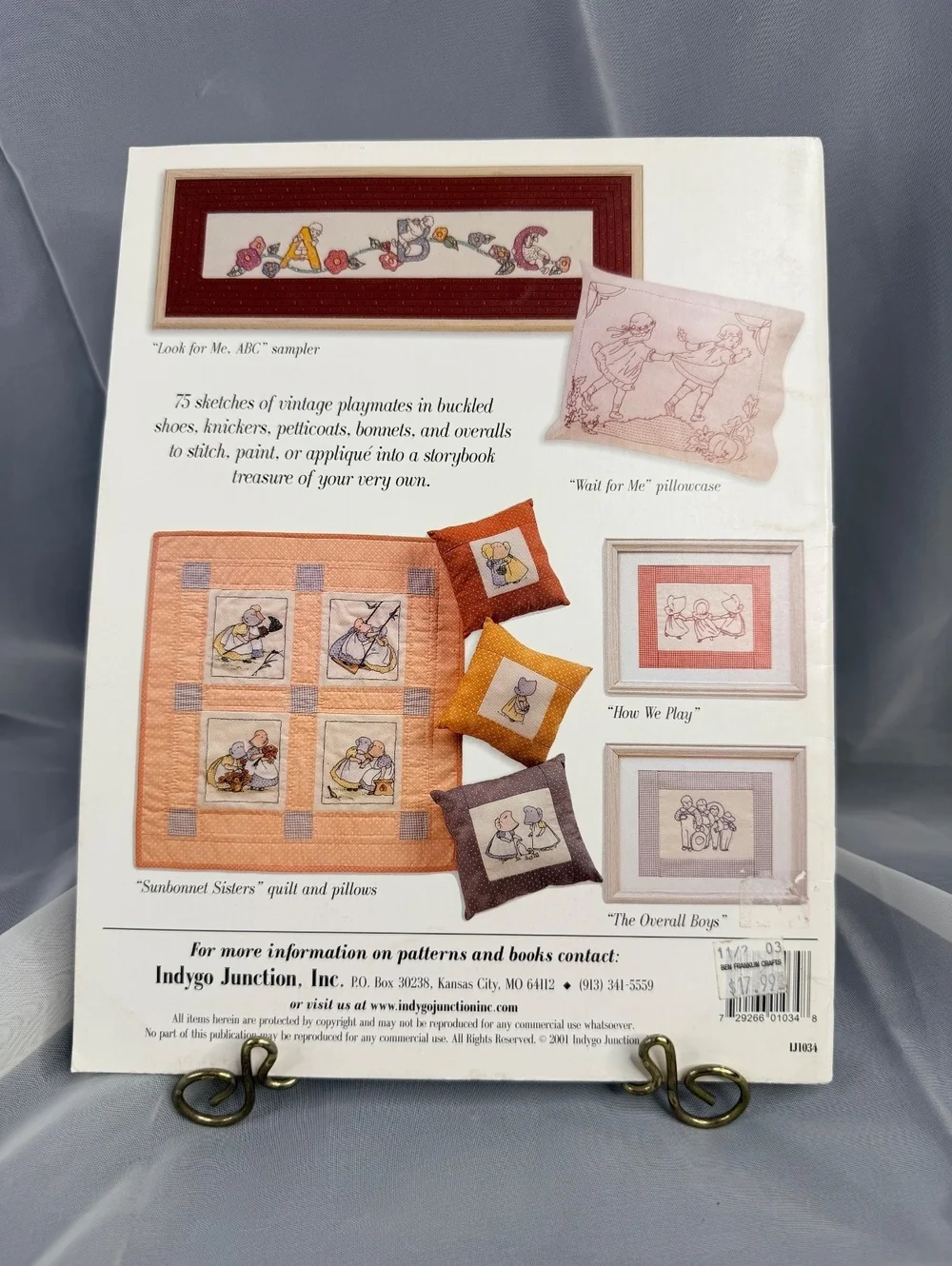 Storybook Stitches Child’s Play Quilt Embroidery Pattern Book Sunbonnet Sue 2001